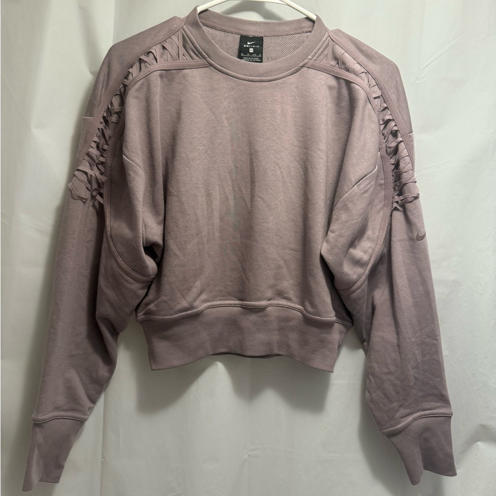 Nike Women's Mauve Ruffled Sweatshirt